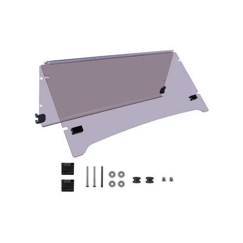 VPAHub Flip Flop Compact Golf Cart Windshield for YAMAHA DRIVE 2, Tinted Color, 3/16" Thickness, Fits YAMAHA DRIVE 2 2017+ Models