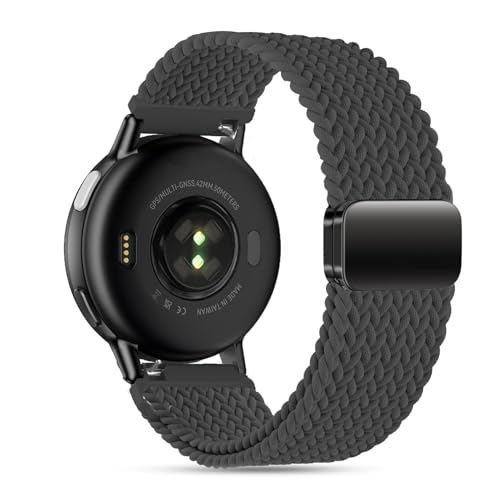 20mm Magnetic Braided Nylon Watch Band for Garmin Vivoactive & Venu