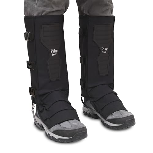 Snake Leg Gaiters - Waterproof & Bite Protective Leg Gear - Black