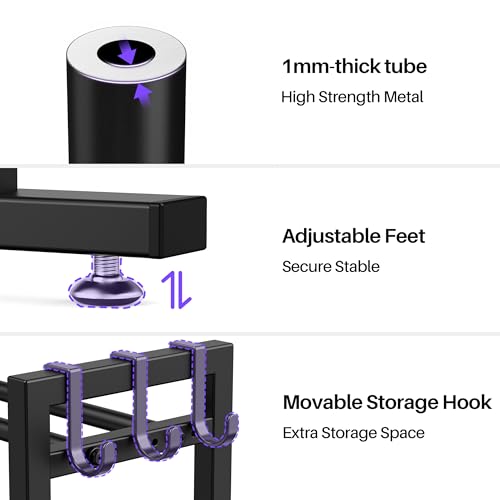 Adjustable Dumbbell Rack - 3 Tier Weight Storage for Home Gym