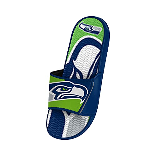 Seattle Seahawks Sport Shower Foam Slide Flip Flop Sandals - Size 11-12