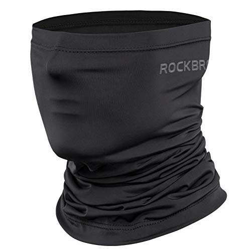 Cooling Neck Gaiter Bandana Face Mask - Black for UV Protection