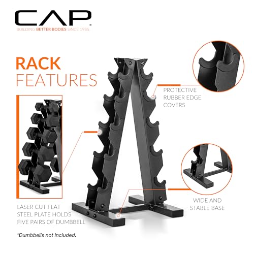A-Frame Dumbbell Rack - Holds 5-25lb Weights