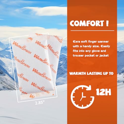 Disposable Air-Activated Hand Warmers - 12-Hour Heat Packs - 10 Pairs