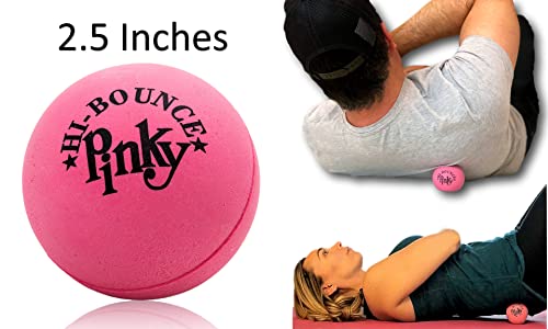 Hi-Bounce Pinky Ball - 2.5 Inch Rubber Bouncy Ball for Kids & Stress Relief