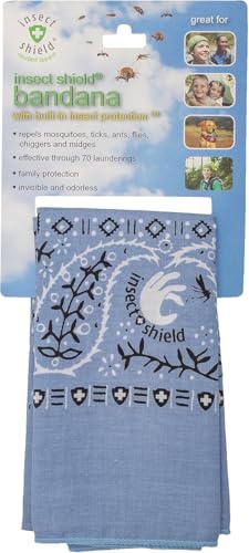 Insect Repellent Bandana - Light Blue - 1 Count