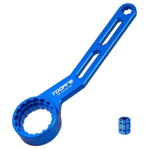 Cyclesavvy 6 in 1 Bike Bottom Bracket Extractor Tool for 12/16-Notch 39/41/44/46/49mm Sram External Cups Lockring and Crank Arm Cap Install Removal Dub External Bearing Cup Removal Install Wrench