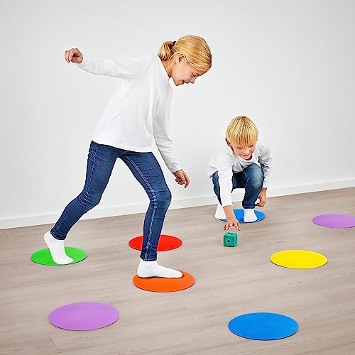 9-Inch Non-Slip Rubber Agility Markers - Set of 6 Cones
