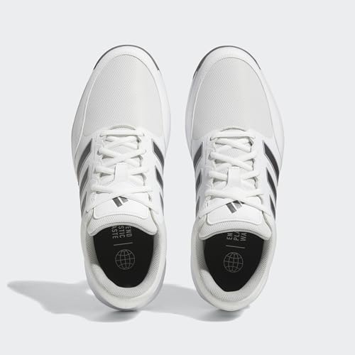 adidas Tech Response 3.0 Golf Shoes - White/Dark Silver Metallic