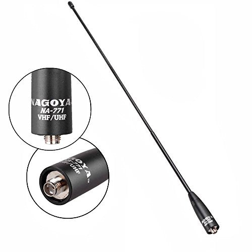 Nagoya NA-771 15.6" Dual-Band VHF/UHF Antenna SMA-Female for Baofeng/BTECH Radios – Authentic
