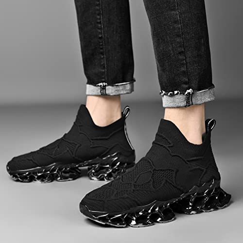 Poramea Mens Slip on Loafers Walking Tennis Shoes Laceless Running