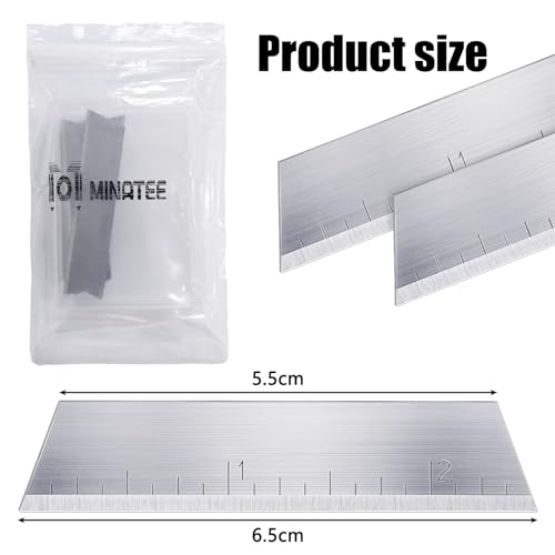 Minatee 15 Pieces Replacement Blades Compatible with Craftsman Handi-Cut 37300 37310 37252 37301 37251 401 Stainless Steel Replace Knife Blades (2-1/2 Inch)