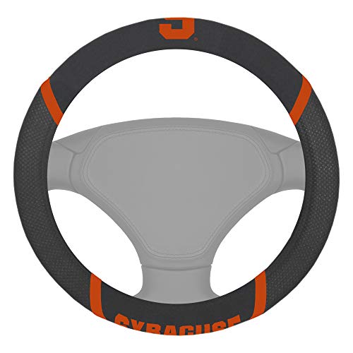 Embroidered Steering Wheel Cover - Syracuse Orange / 15" x 15"