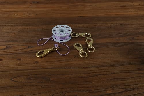 4 Pack Brass Double Ended Diving Hook Clips - Fishing, Surfing, Sea Work