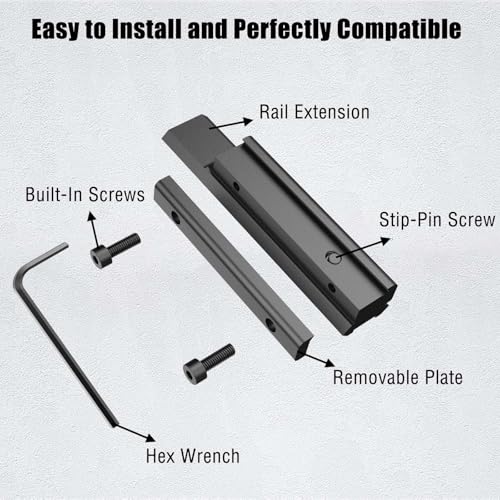 11mm Dovetail to 21mm Picatinny Rail Adapter - 9-Slot Scope Mount