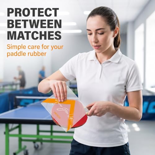 2 Pack Table Tennis Paddle Protective Film Sheets - 6.7"