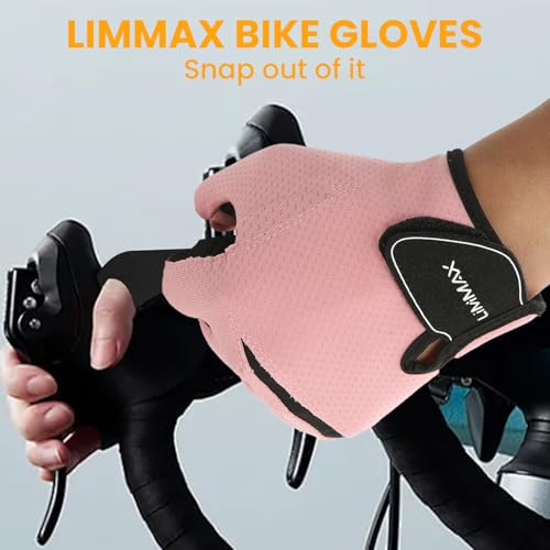 Workout Gloves for Weight Lifting & Cycling - Pink, Medium