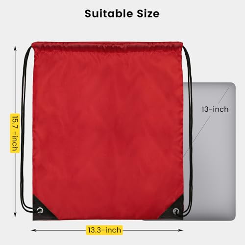 Vorspack Multicolor Drawstring Bags Bulk 60 Pcs, 15.7 x 13.3 Inches, DIY Customizable Storage Pack