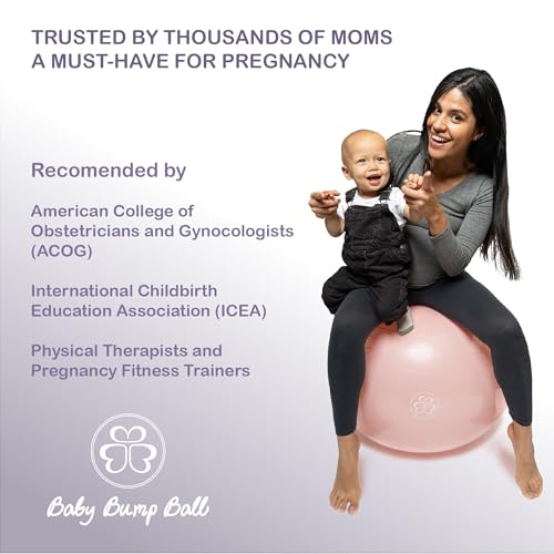 Baby Bump Birthing Ball for Pregnancy & Labor - Anti-Burst, Non-Slip Exercise Ball