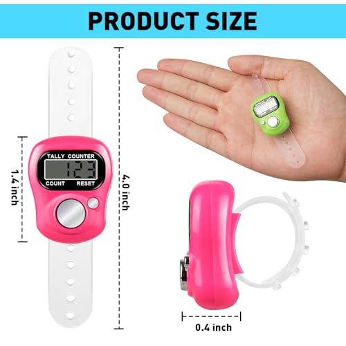 15 Pack Electronic Finger Counter Hand Tally Clickers Digital Display