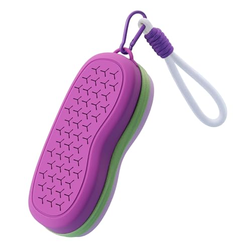 Swim Goggles Case with Carabiner & Strap - Purple