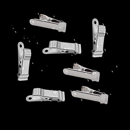 30 Pieces of Metal Mini Clip Spring Clip Crocodile Clip Tiny Clip Strong Suitable for Wire, Paper, Crafts, DIY Decoration Mini Clip Silvery
