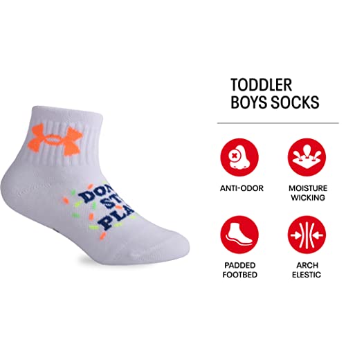 Boys' Multi Pack Quarter Socks - 2-4T Donut Multi