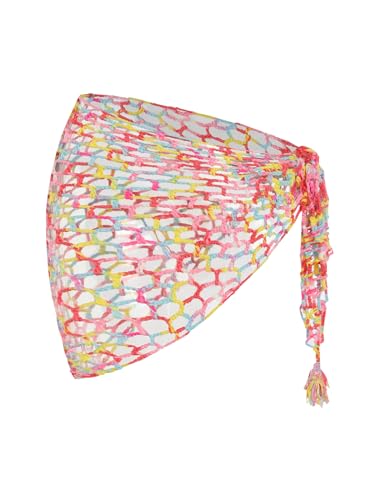 Women's Sheer Beach Sarong Coverup Mini Skirt - One Size, 5 Colors