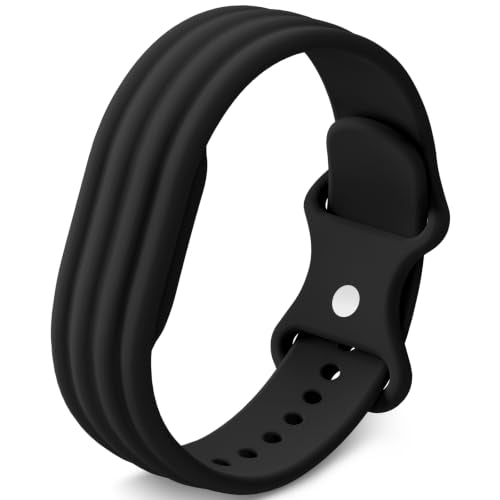 FireFit Black Silicone Sport Band Compatible with Fitbit Air Water-Resistant