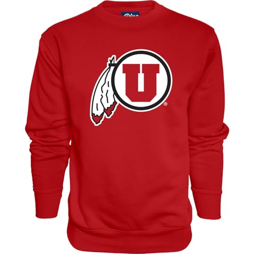 Blue 84 NCAA Utah Utes Team Color Crewneck Sweatshirt - Large