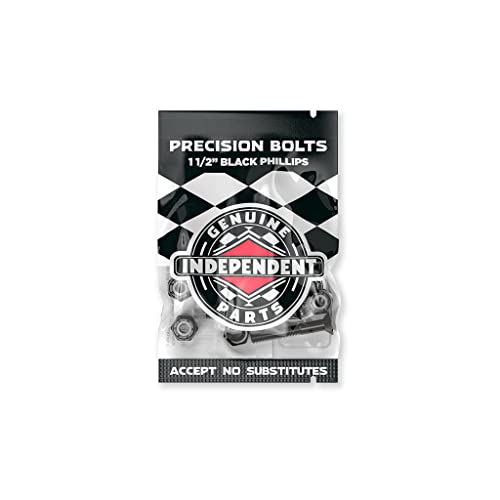 1.5" Phillips Head Skateboard Hardware - Black