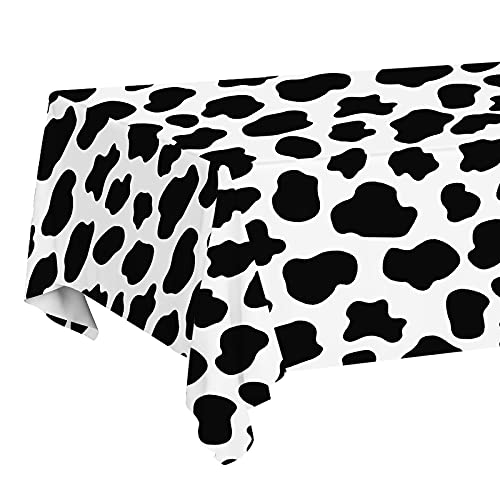 Cow Print Tablecloths - 3 Pack for Farm Animal Parties