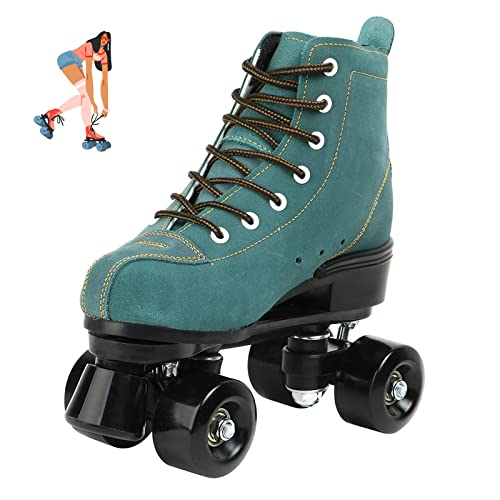 Jessie Women’s Roller Skates High Top Double Row Cyan Size 10 (Women) / 8 (Men) Indoor Outdoor
