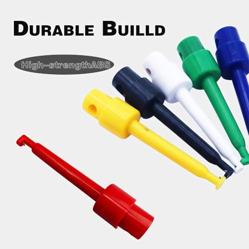 12-Pack Hackle Pliers for Fly Tying - Durable Plastic Clips