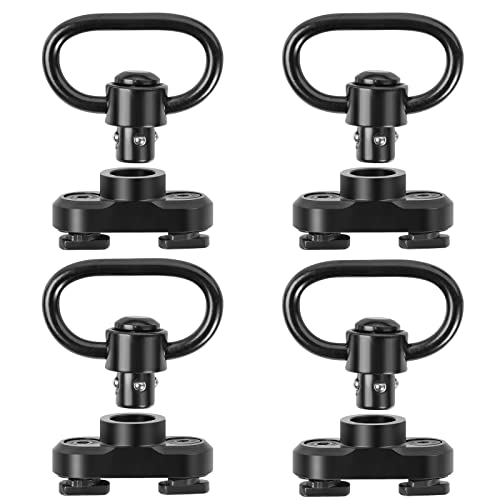 4-Pack Sling Swivel for M-Rail, Heavy-Duty Clip Adapter, Outdoor Use