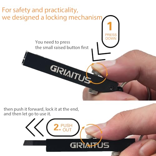 2-in-1 EDC Pocket Knife & Tweezers Multitool - Black