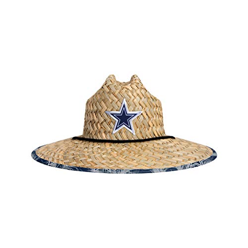 NFL Team Logo Floral Sun Straw Hat - One Size