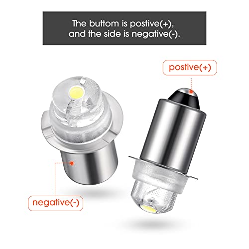 55 Lumen LED Replacement Bulb for Flashlight - 3 Pack, 4.5V