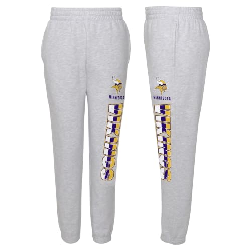 NFL Youth Minnesota Vikings Fleece Joggers - Team Logo Pants
