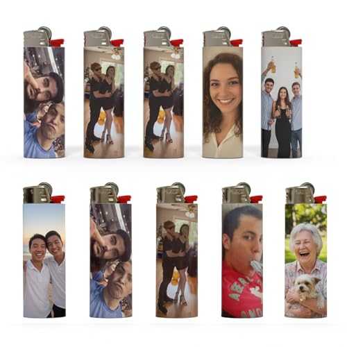 Custom Lighter Stickers - Personalize Your Design, 10 Pack
