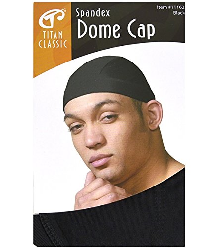 Ultra-Stretch Breathable Dome Cap for Men - Black