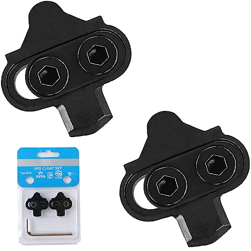 SPD Bike Cleats Set Compatible with Shimano SM-SH51 - Indoor & Outdoor Cycling