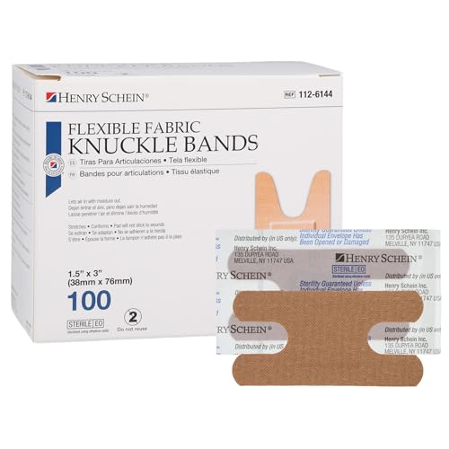 Knuckle Bandages - Sterile Fabric Adhesive, 100 Count