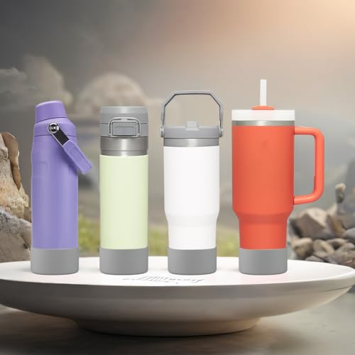 Silicone Boot Sleeve for Stanley Water Bottles - Gray, 2 Pcs