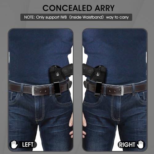Concealed Carry ECO Leather Gun Holster - Medium, Right Hand