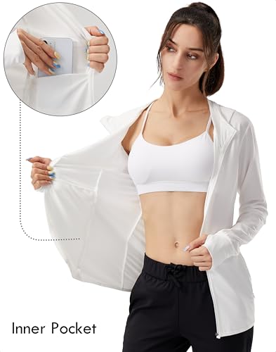 Lightweight UPF 50+ Sun Protection Hoodie Jacket for Women