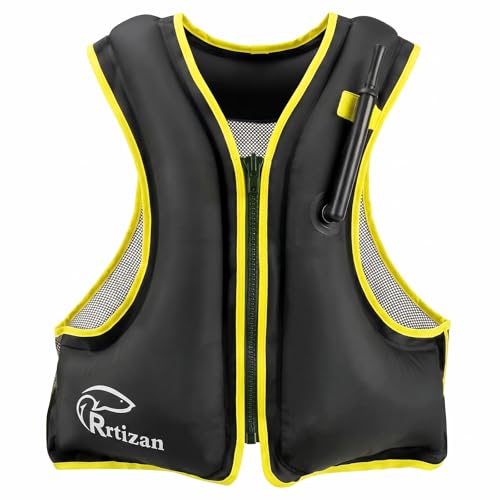 Inflatable Snorkel Vest for Adults | Black - Large-X-Large