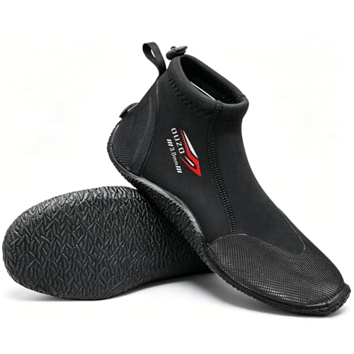 Skyone 3MM Neoprene Dive Boots Men Women, Anti-Slip Rubber Sole, Size 6/7