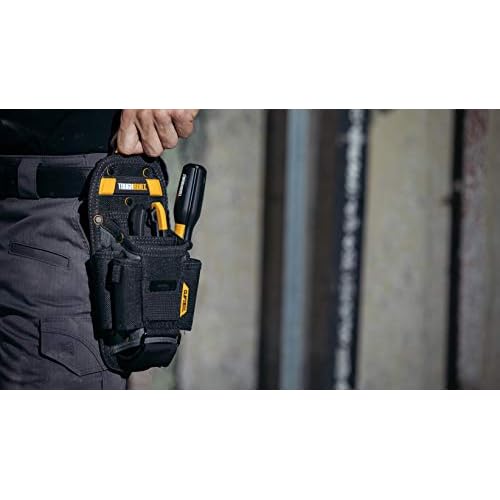ToughBuilt - Technician 10 Pocket Pouch (Medium) - 14 Pockets & Loop, 3 Adjustable Holster, 6 Snug-fit Screwdrivers, Accessories, Secure Multi-Tool Holder - (TB-CT-36-M10)