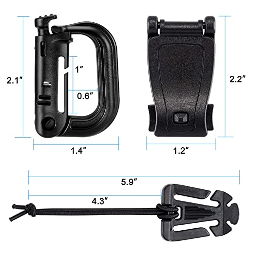 Pack of 30 BOOSTEADY Tactical MOLLE Gear Attachments for Backpack, Belt & Vest